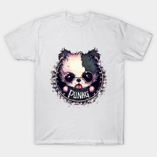 Cute Dog Pogo Pup Punk Style T-Shirt